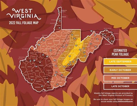 West Virginia rolls out fall foliage map, predicting late September ...