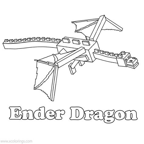 27 Perfect Ender Dragon Minecraft Coloring Pages Download For Free ...