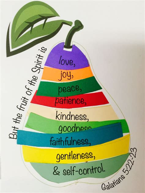 Printable Fruit Of The Spirit Craft