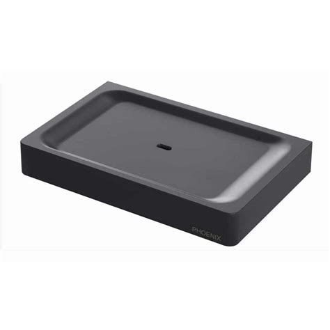 Phoenix Tapware GLOSS GS895MB Matte Black Metal Soap Dish