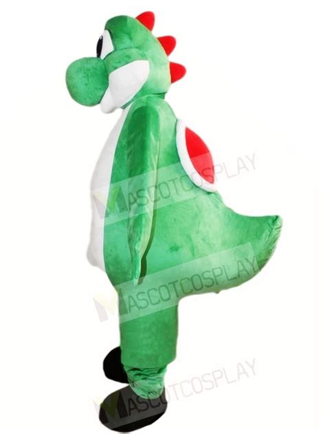 Green Dinosaur Yoshi Mascot Costumes from Super Mario Cartoon