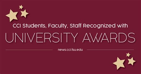 CCI Students, Faculty, Staff Recognized with University Awards – News ...