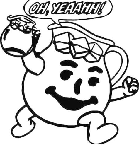 Printable Kool Aid Man Coloring Pages