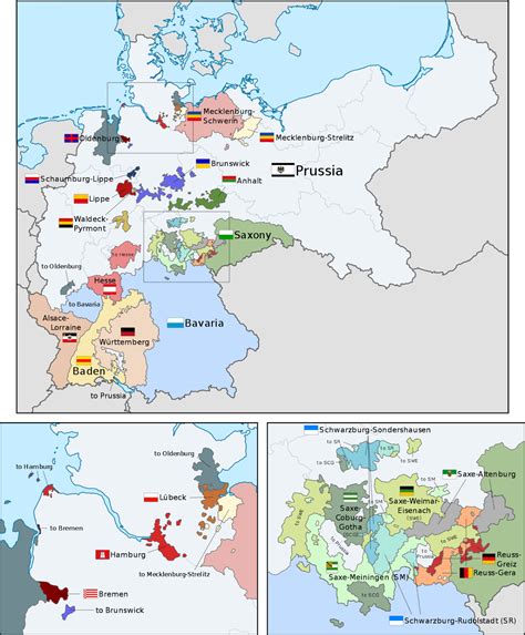 Organization of the German Empire in Europe (1871 - 1918) - Vivid Maps ...