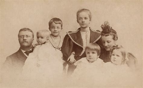 Theodore Roosevelt And His Family During The 1894 Christmas Season. L-R ...