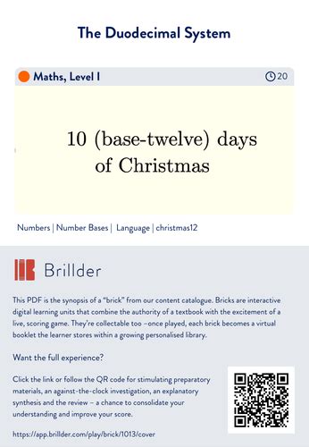 The Duodecimal System | Teaching Resources