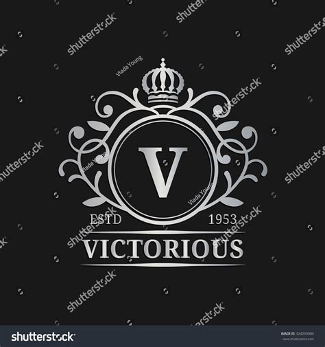 Vector Monogram Logo Template Luxury Letter Stock Vector (Royalty Free ...