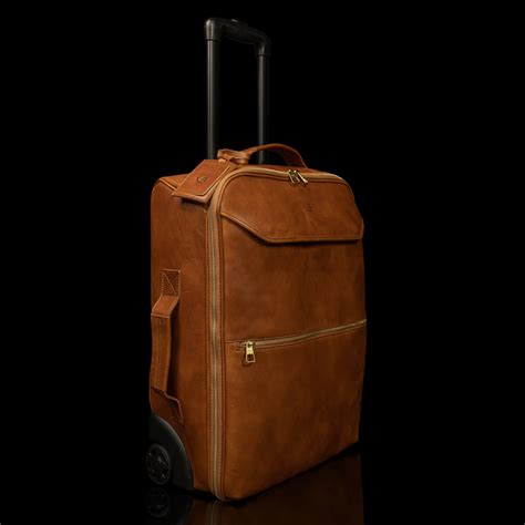 Leather Carry-On Bag with Wheels (Travel Bags) - Von Baer