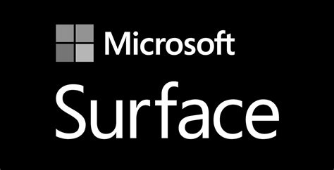 Microsoft Surface Logo Black and White – Brands Logos