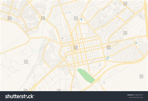 Printable Street Map Polokwane South Africa Stock Vector (Royalty Free ...