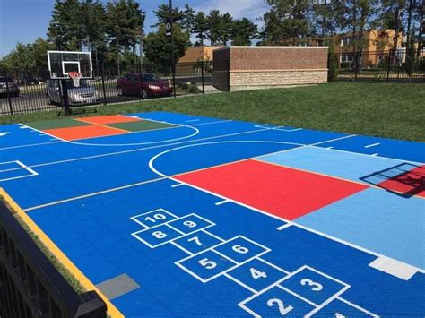 Multi Sport Court Tiles Factory Direct Price - PMFloor.com