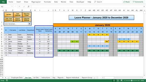 Team Vacation Calendar Excel - Sample Templates - Sample Templates