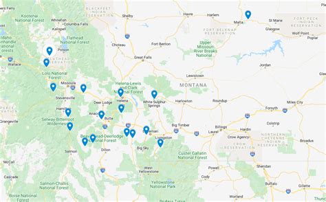 Montana Hot Springs Map – Natural Hot Springs – Resort and Primitive in MT