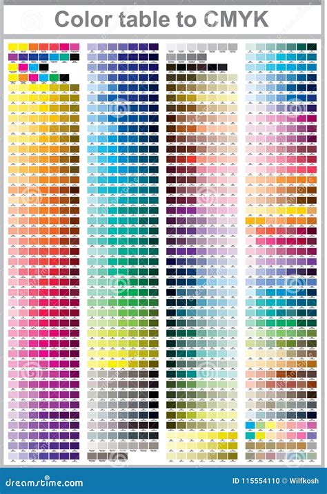 Color Palette Cmyk Color Chart - Image to u