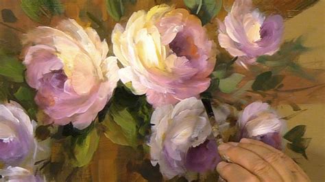 Painting Warm and Cool Acrylic Roses - YouTube