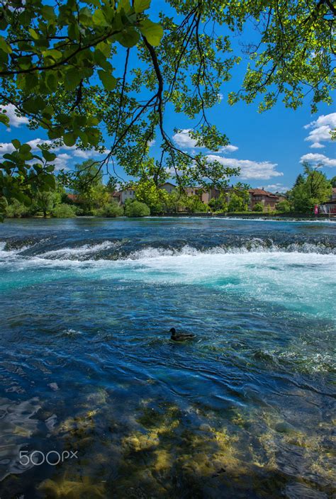 View of River - Una River, Bihac City, Bosnia | River, Views, Waterfall