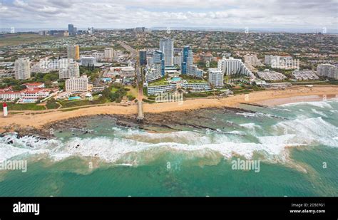 Durban, Kwa-Zulu Natal / South Africa - 09/30/2020: Aerial photo of ...