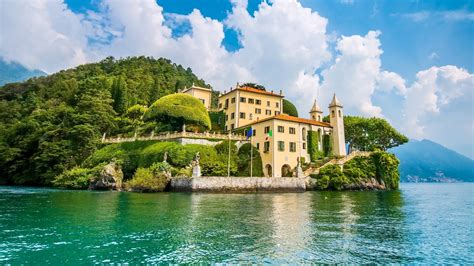 Villa Balbianello on Lake Como in Italy HD Wallpaper | Background Image ...