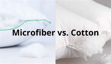 Cotton vs. Microfiber Pillows: Differences, And is One Better? – The ...