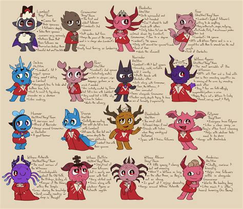 Cult of the Lamb - Character Line Up by Nella-Boo on DeviantArt