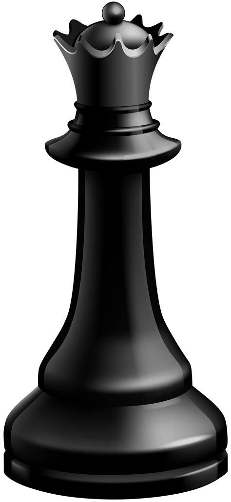 Queen Black Chess Piece PNG Clip Art - Best WEB Clipart