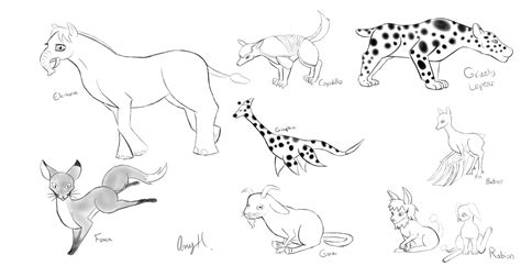 Hybrid Animals Drawings