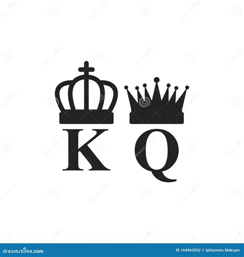 Vector Black Crown Icons on White Background King and Queen Logo Stock ...