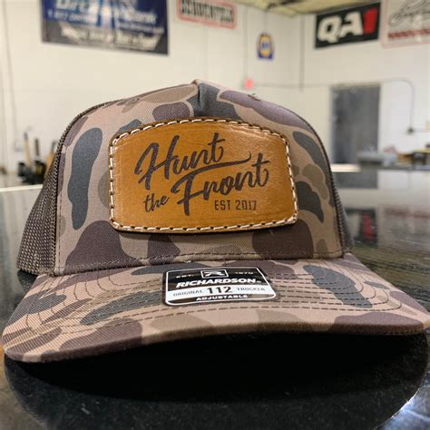 Leather Patch Duck Camo Trucker Hat – Hunt the Front