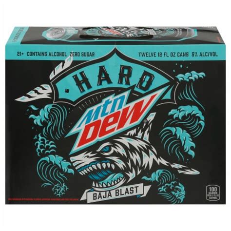 Hard Mountain Dew Baja Blast Seltzer, 12 cans / 12 fl oz - Kroger