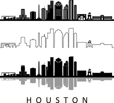 Houston Skyline Outline Png ~ Free Houston Skyline Png, Download Free ...