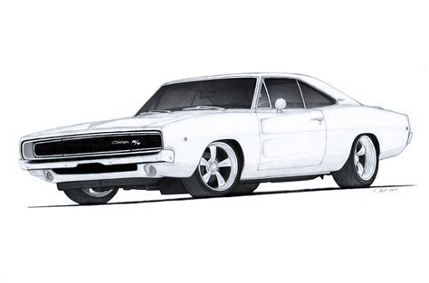 1968 Dodge Charger R/T Drawing by Vertualissimo.deviantart.com on ...