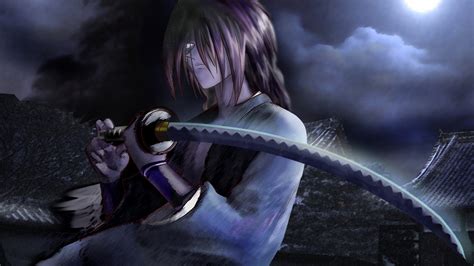 Rurouni Kenshin, Katana, Night, Himura Kenshin Wallpapers HD / Desktop ...