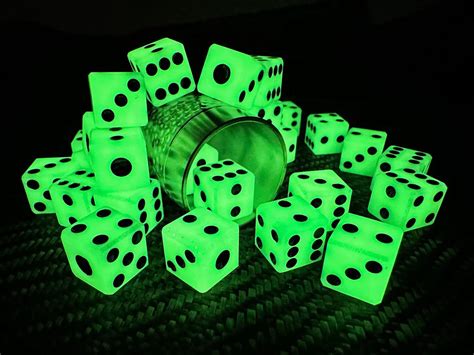 These Glow-in-the-Dark Dice Glow Up to 24 Hours