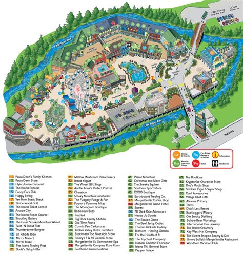 Pigeon Forge Attractions Map – Map Of The World