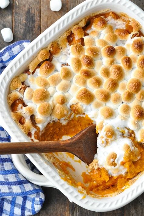 Sweet Potato Casserole with Marshmallows - The Seasoned Mom