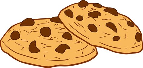 Chocolate Chip Cookie Clipart PNG Transparent | OnlyGFX.com