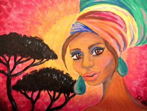 Turban Girl | Africa Painting