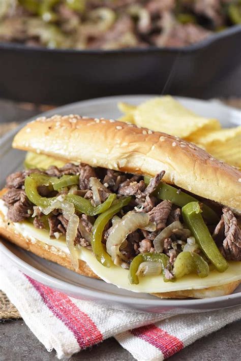 Homemade Philly Cheesesteak Sandwich Recipe | Adventures of Mel