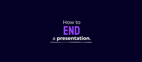 The End Presentation Slide