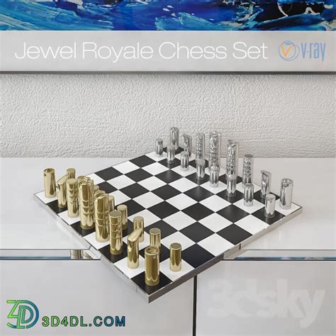 دانلود آبجکت Jewel Royale Chess Set | مرجع دانلود آبجکت، تکسچر و مدل سه ...