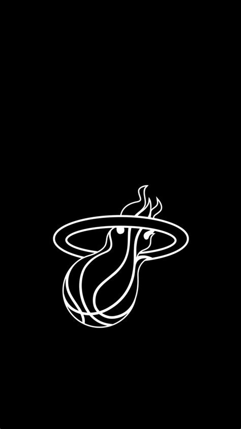 Miami Heat Logo Black And White