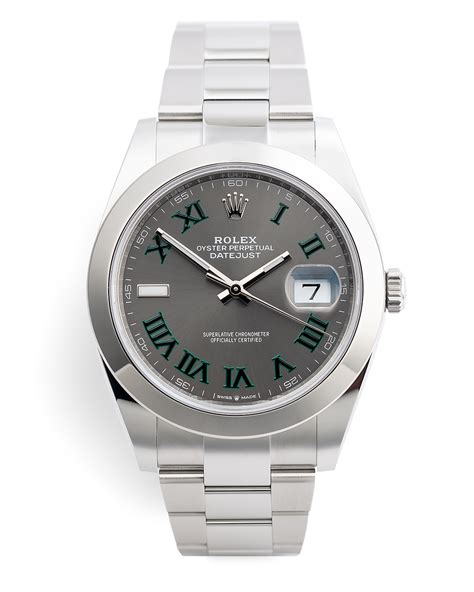 Rolex Datejust 41 Watches | ref 126300 | Wimbledon Dial '5 Year ...