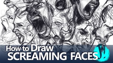 HOW TO DRAW SCREAMING FACES - TUTORIAL - YouTube