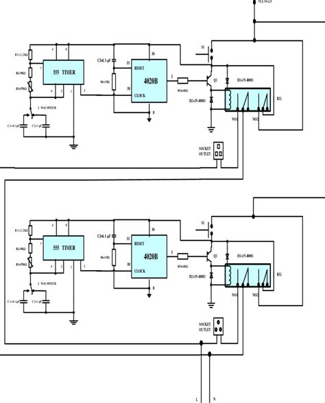 Complete circuit of 1 to 100 minutes Dual socket outlet timer ...