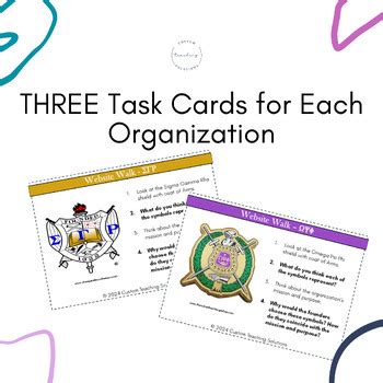 The Divine Nine - Black Sororities and Fraternities TASK CARDS | TPT