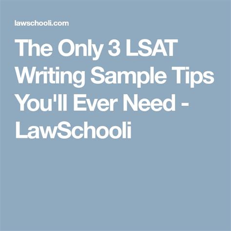 Lsat Writing Sample Examples