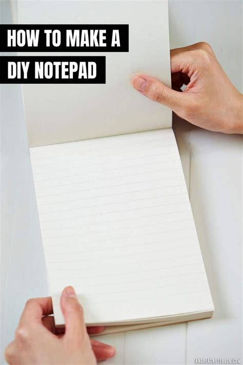 How To Make A DIY Notepad (The Easy Way) | Diy note pad, Note pad, Diy ...