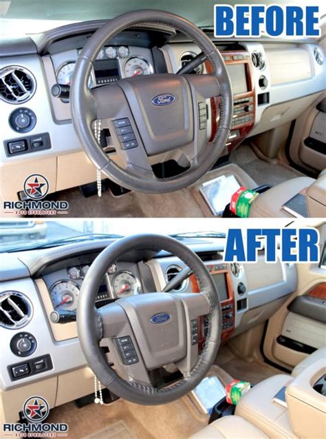 2009-2014 Ford F-150 Platinum Edition: 2-Stitch Leather Steering Wheel ...