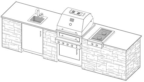 Outdoor Kitchen Plans Blueprints / Woodwork Outdoor Kitchen Pergola ...