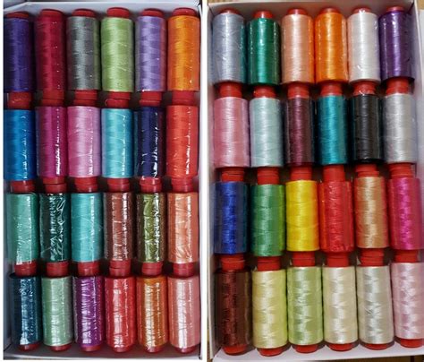 75 Embroidery Thread for Brother,Janome, 50 Different Colours – GREAT ...